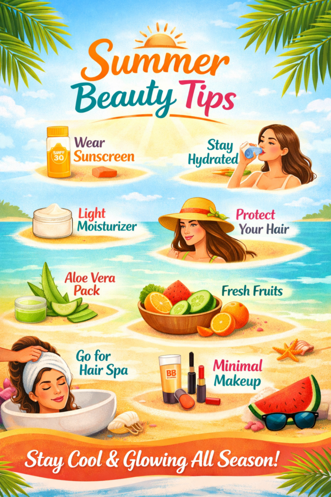 summer beauty tips & ishu salon & spa